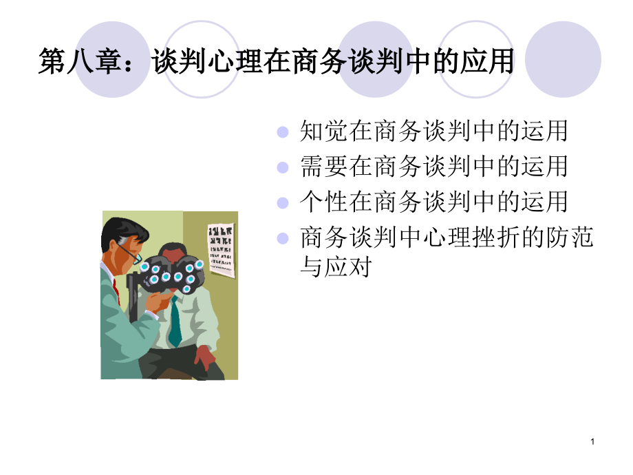 第七章谈判心理在商务谈判中的应用课件_第1页