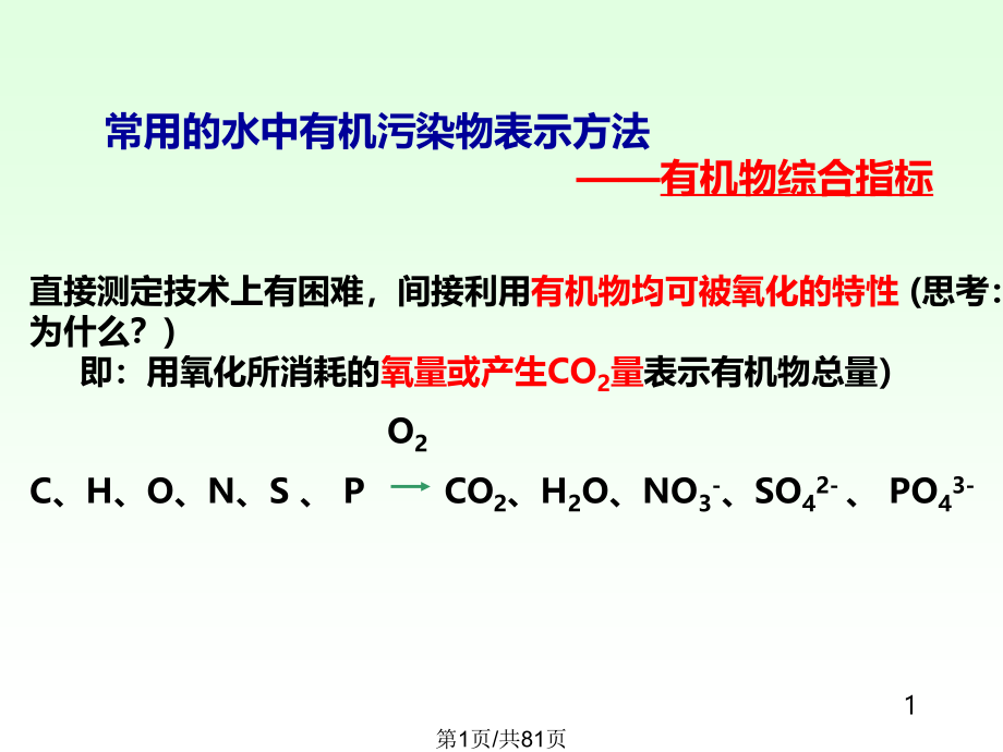 有机物综合指标课件_第1页