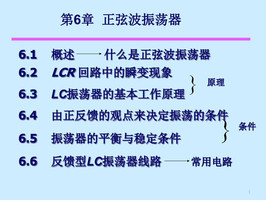 第6章-振荡器分析课件_第1页