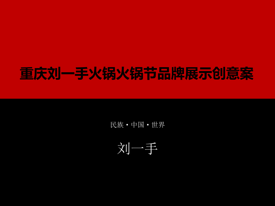 重庆刘一手火锅火锅节展览宣传活动策划案_第1页