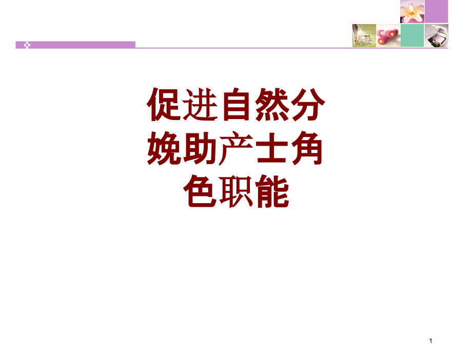 医学促进自然分娩助产士角色职能课件_第1页