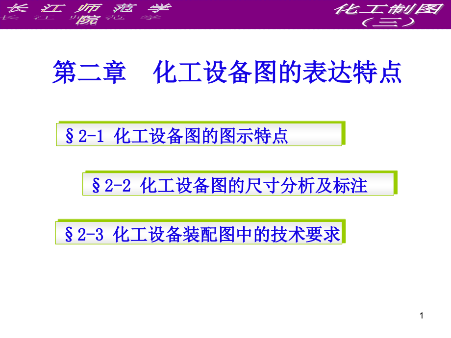 第二章--化工设备图的表达特点课件_第1页