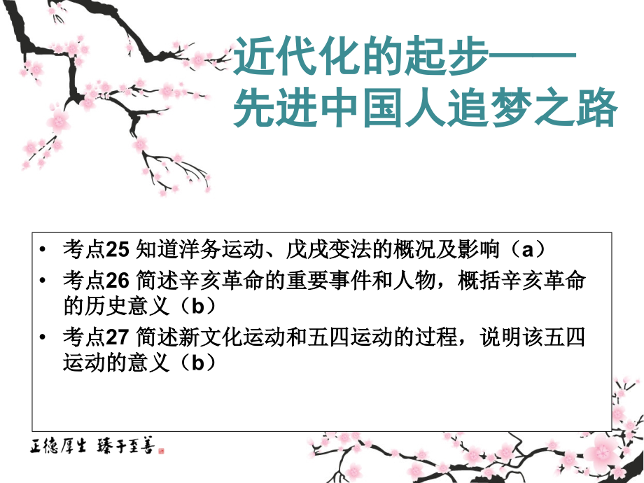 考点25、26、27-戊戌变法、辛亥革命、新文化课件_第1页