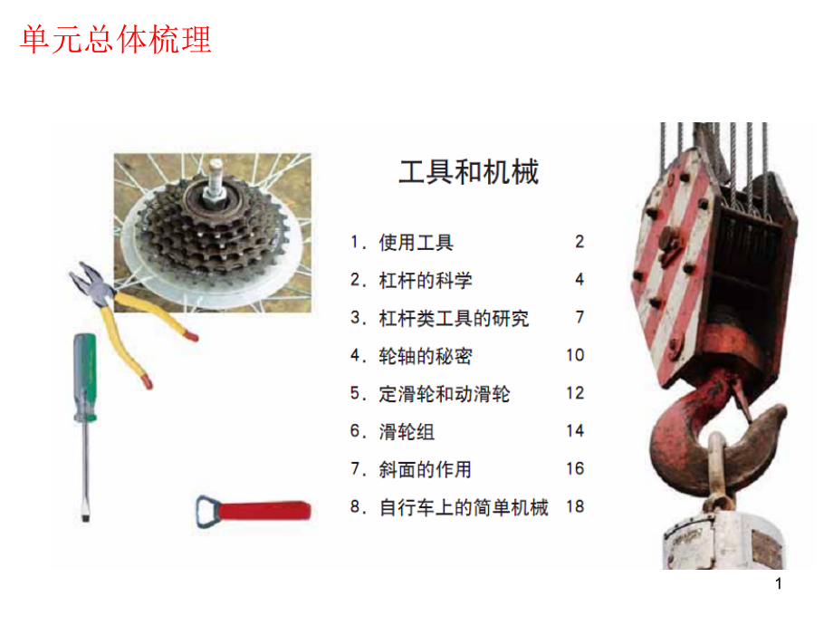 六上科学第一单元复习教材课件_第1页