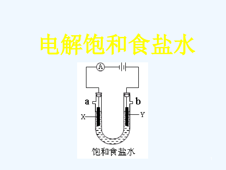 电解饱和食盐水专题课件_第1页