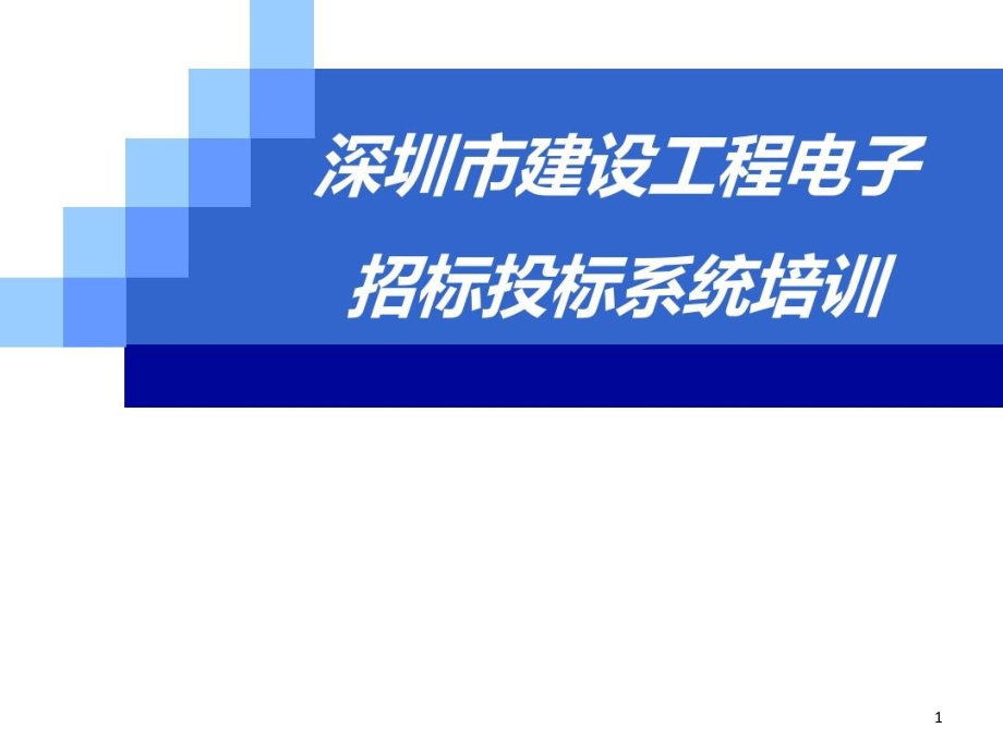 电子招投标系统培训ppt课件_第1页