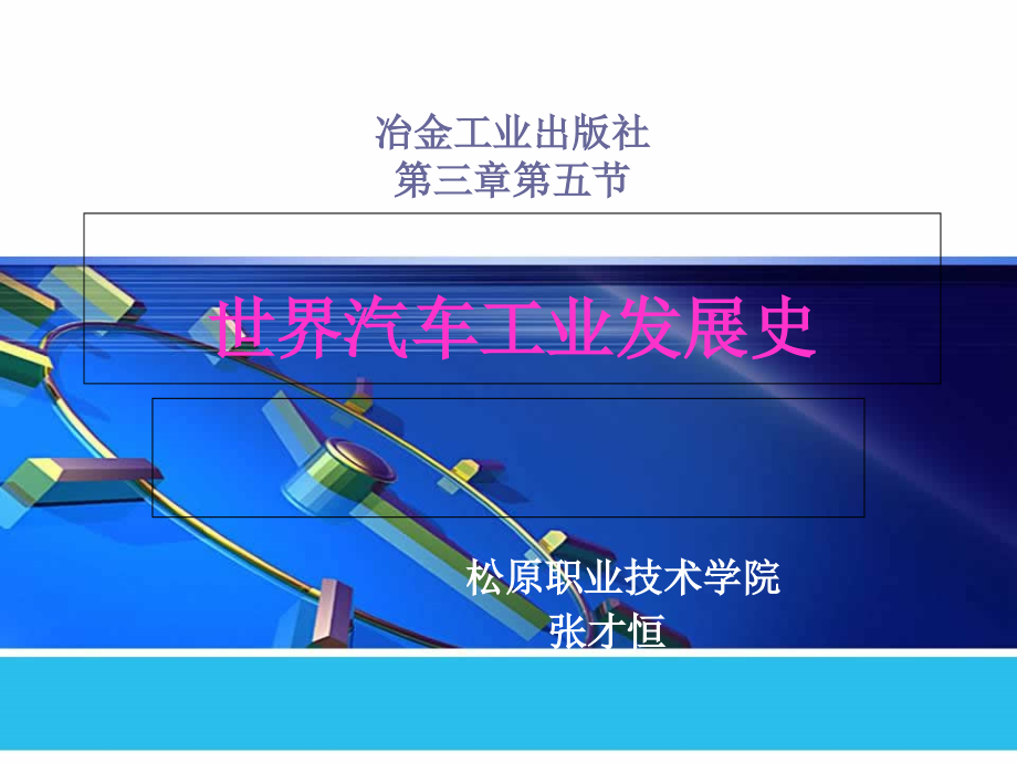 汽车文化世界汽车工业发展史资料课件_第1页