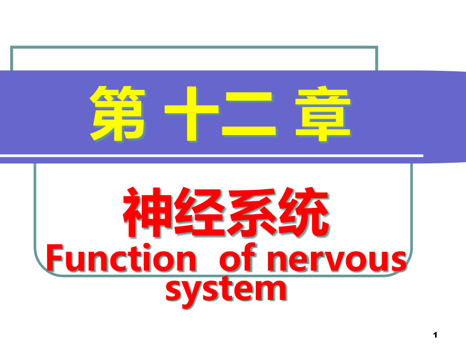 人体生理学ppt课件-神经系统_第1页