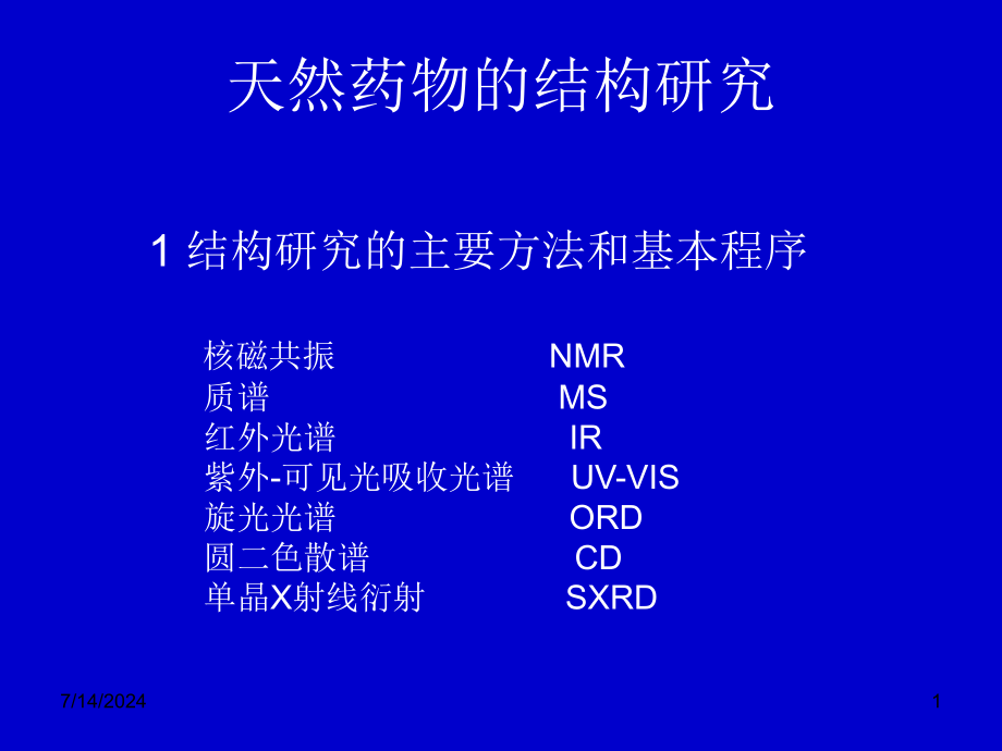 第5章糖和苷药学专业课件_第1页