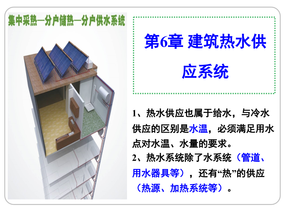 第6章-建筑热水供应系统课件_第1页