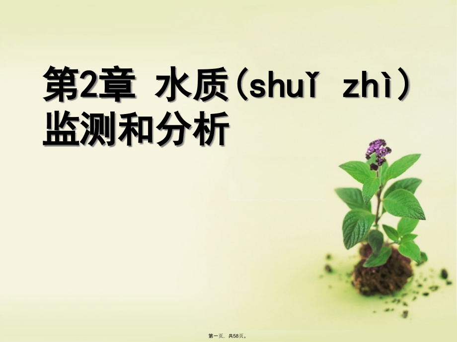 第一节水环境标准课件_第1页