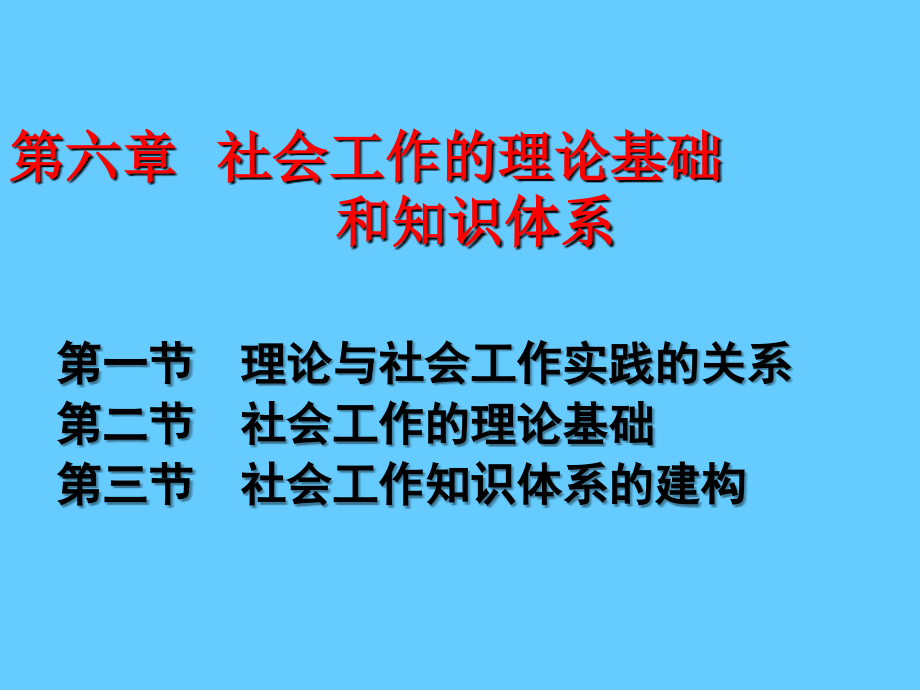 社会工作的理论基础和知识体系课件_第1页