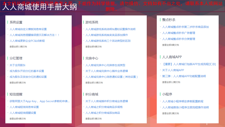 人人商城使用手册系统设置篇专业知识讲座课件_第1页