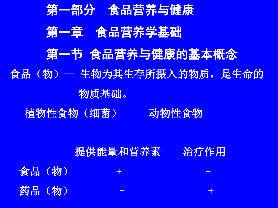 第一章食品营养学基础-(NXPowerLite)课件_第1页