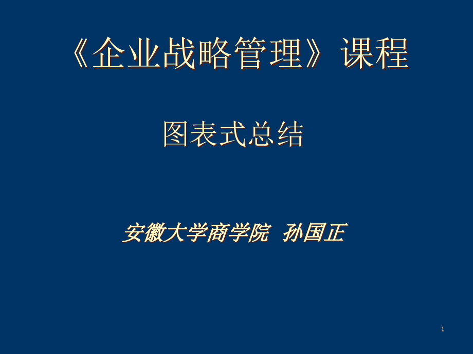 企业战略管理课程图表总结课件_第1页