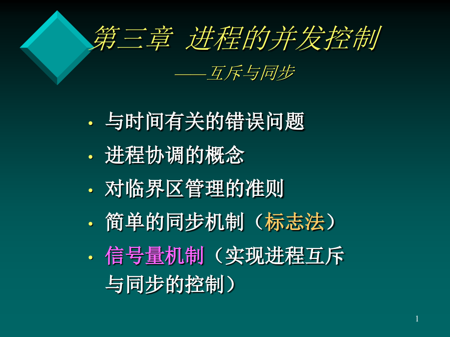 进程的并发控制互斥与同步课件_第1页