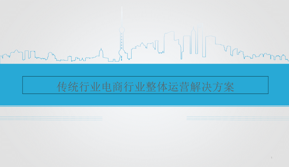 传统行业电商行业分析及整体运营解决方案课件_第1页