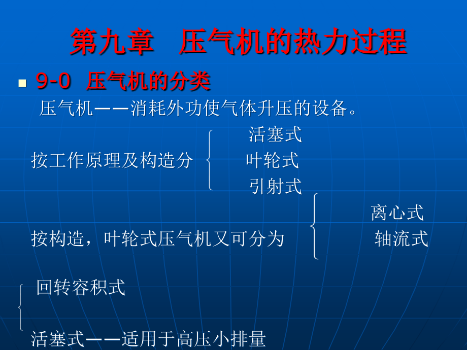 第九章压气机的热力过程资料课件_第1页