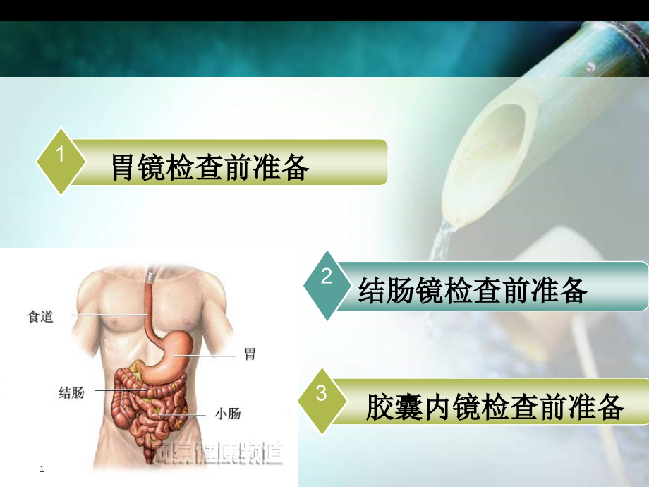 医学ppt课件胃镜肠镜检查前准备_第1页