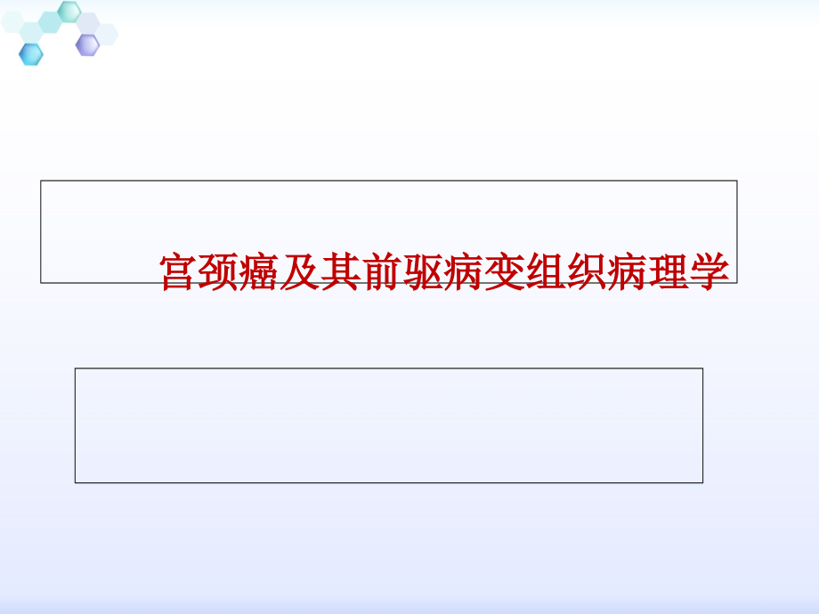 宫颈癌及其前驱病变组织病理学PPT课件_第1页