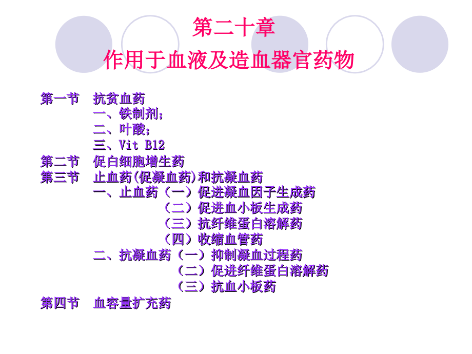 第二十章作用血液及造血器官药课件_第1页