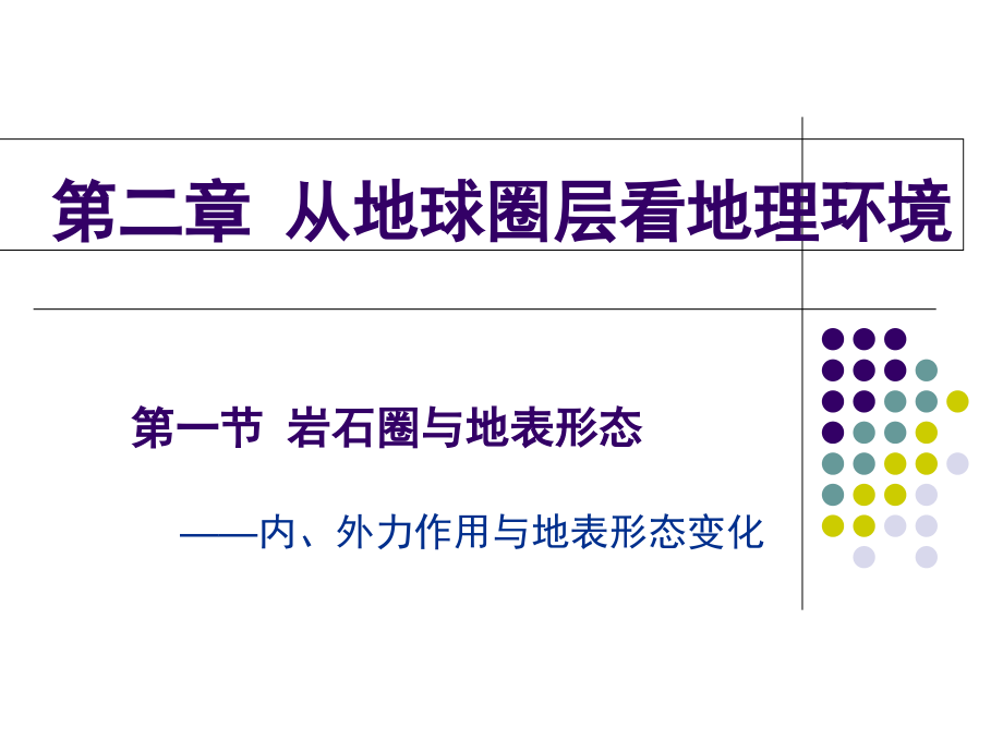 第一节课--内力作用与地表形态讲解课件_第1页