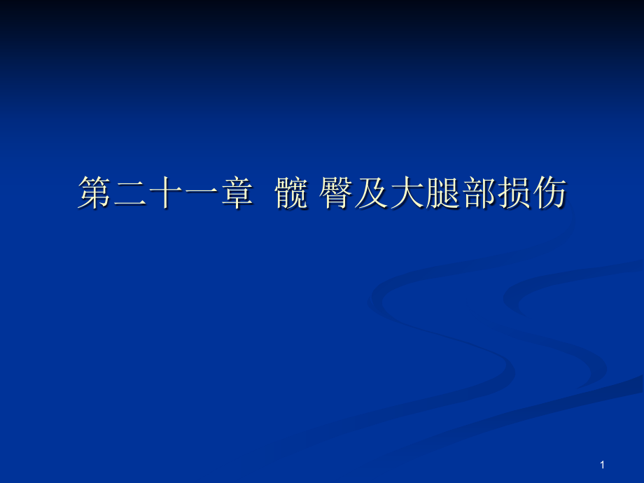 第二十一章髋臀及大腿部损伤课件_第1页