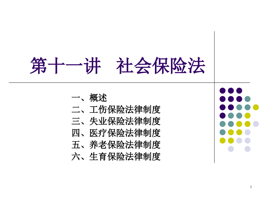 第十一讲-社会保险法律制度课件_第1页