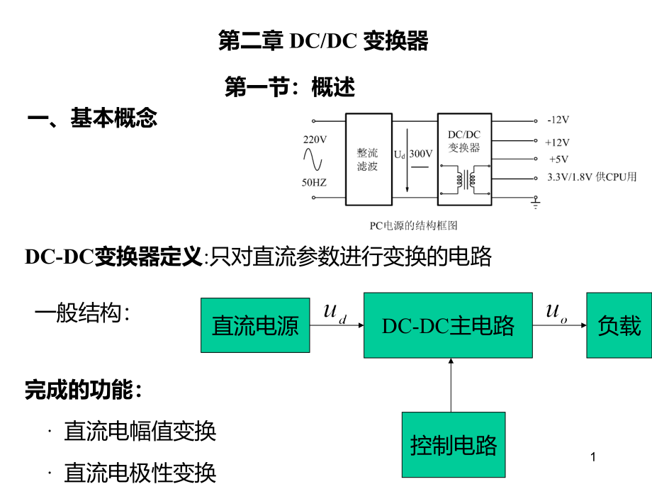 第二章直流变换电路(NCUT电力电子电路)课件_第1页