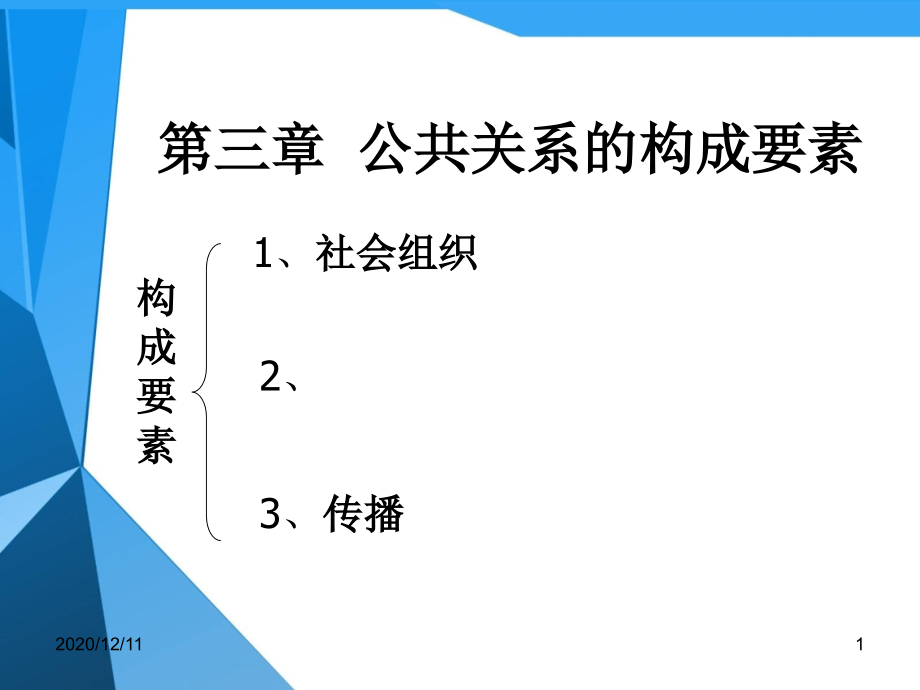 第三章-公关的构成要素(组织)教学课件_第1页