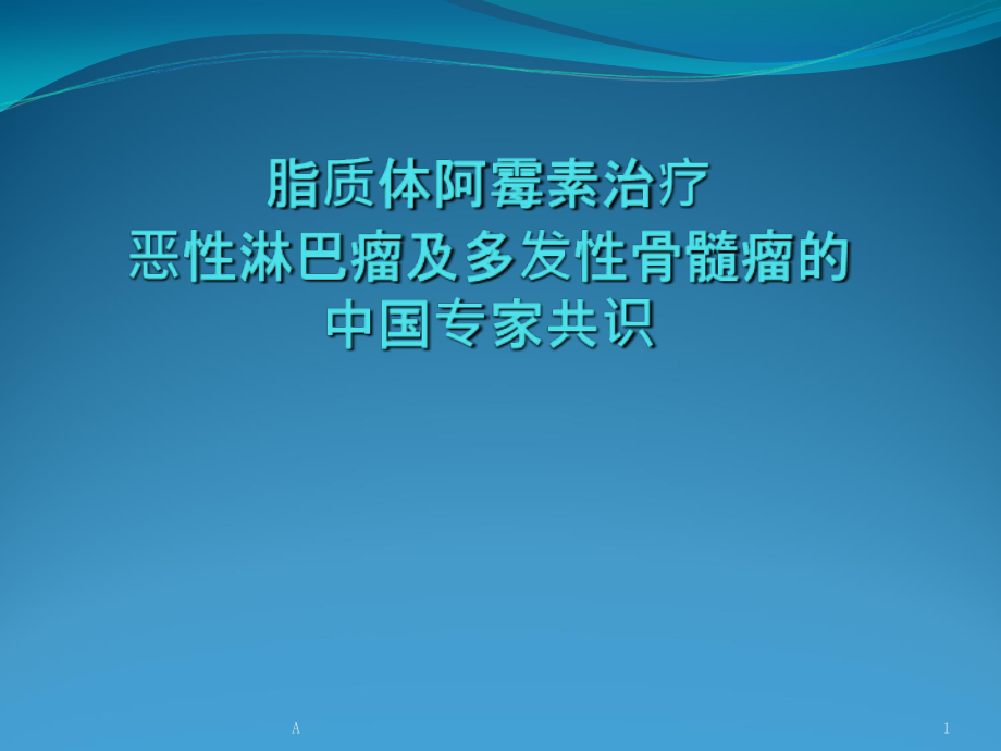 脂质体阿霉素专家共识会议课件_第1页