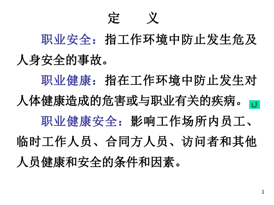 职业健康安全管理体系标准课件_第1页