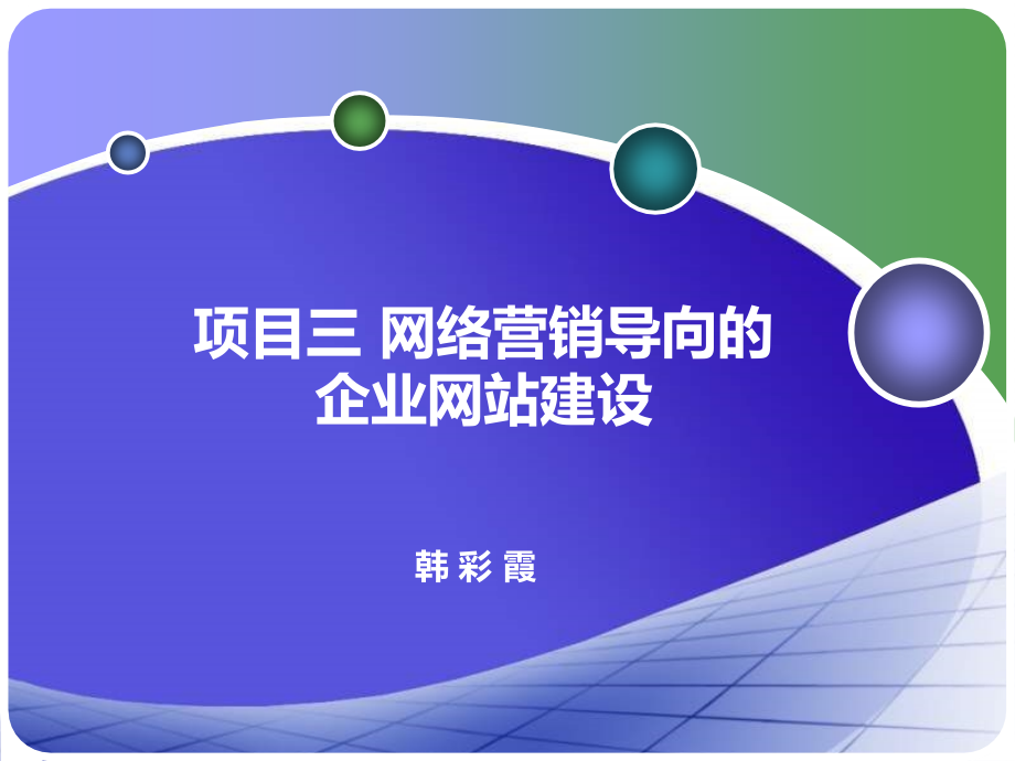 网络营销导向的企业网站建设课件_第1页