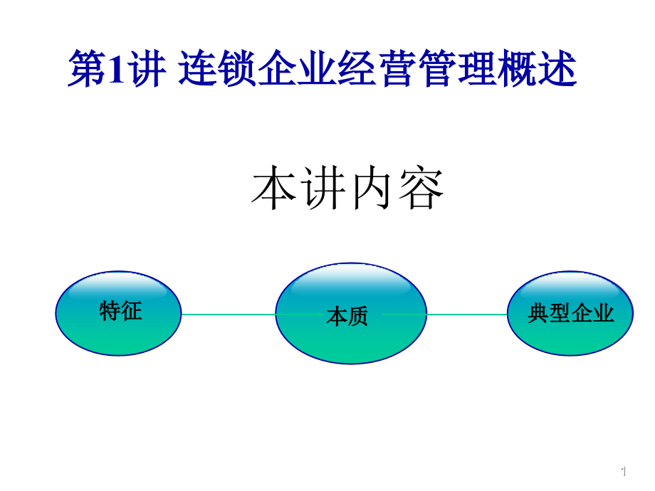 连锁企业经营管理概述课件_第1页