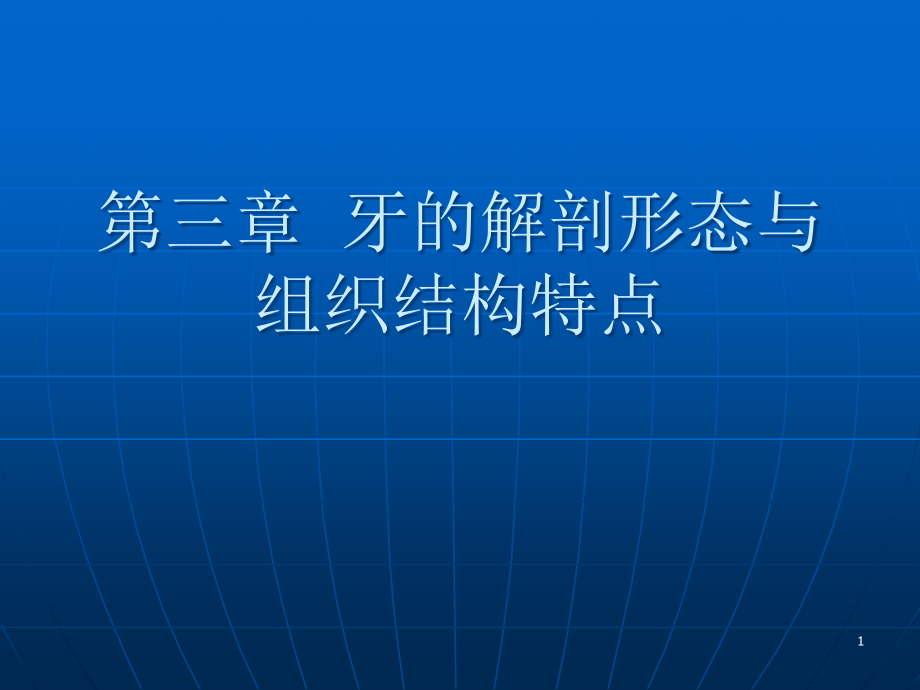 牙的解剖形态与组织结构特点课件_第1页