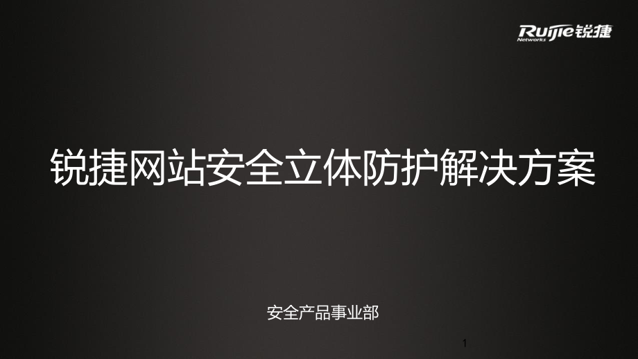 网站立体防护解决方案课件_第1页