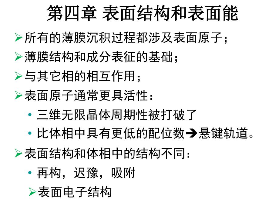 表面结构和表面能讲义课件_第1页