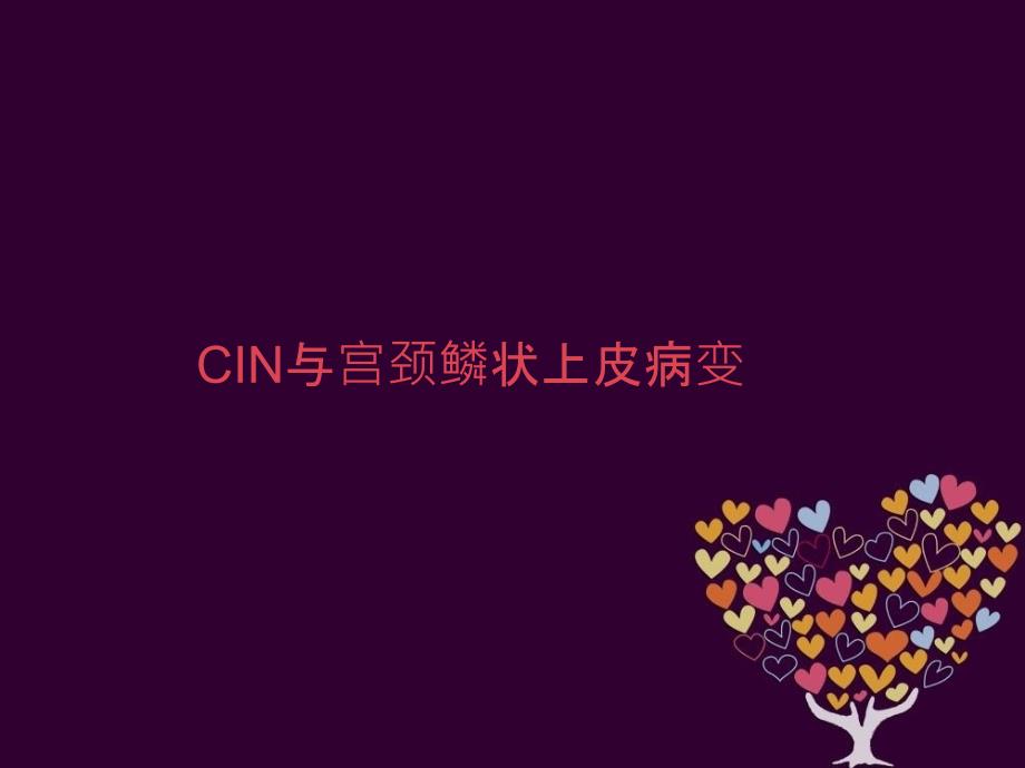 CIN与宫颈鳞状上皮病变_第1页