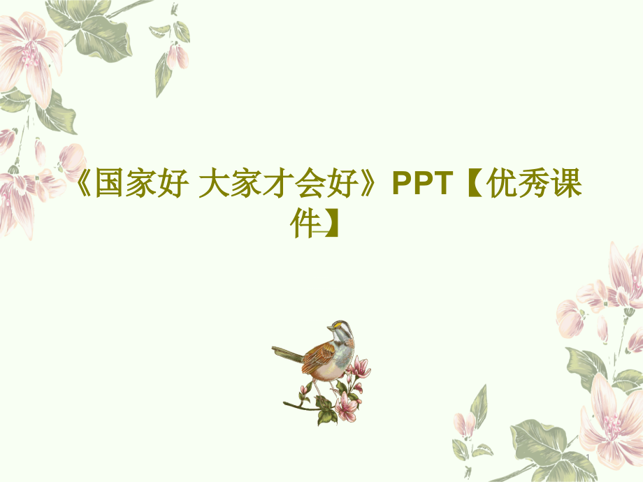 《國家好大家才會好》優(yōu)秀PPT課件_第1頁