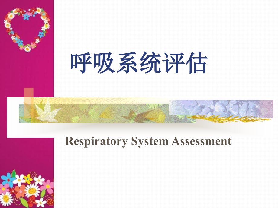 呼吸系统评估_第1页