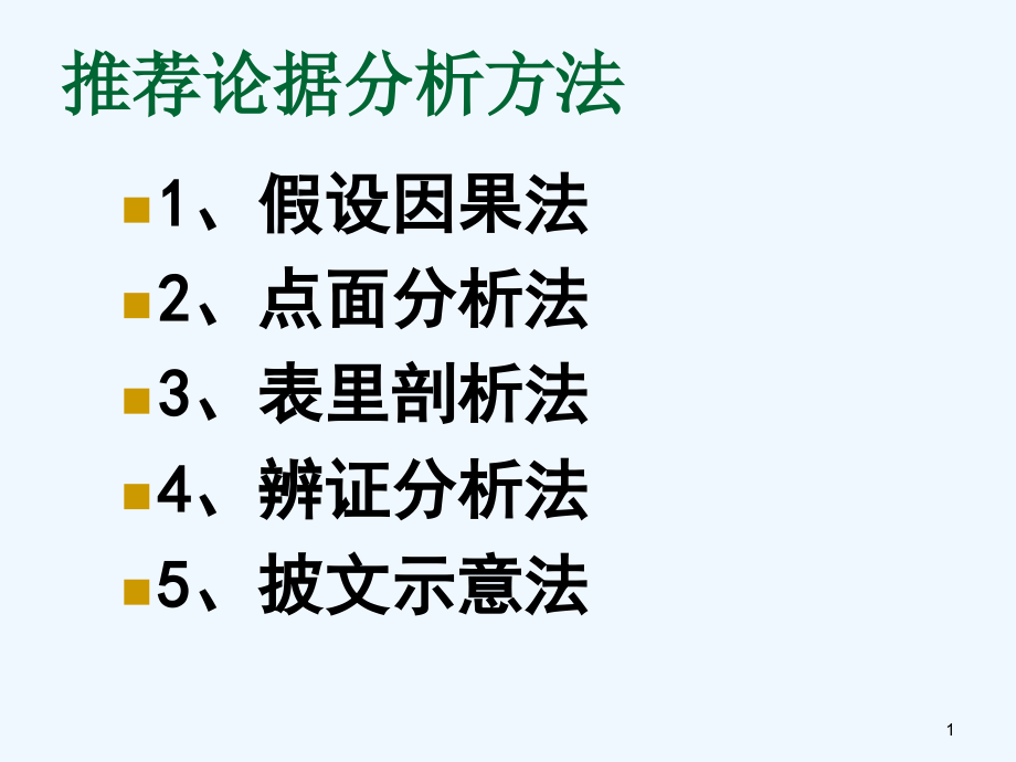 高中语文作文提高《议论文例析方法》专题讲解课件_第1页