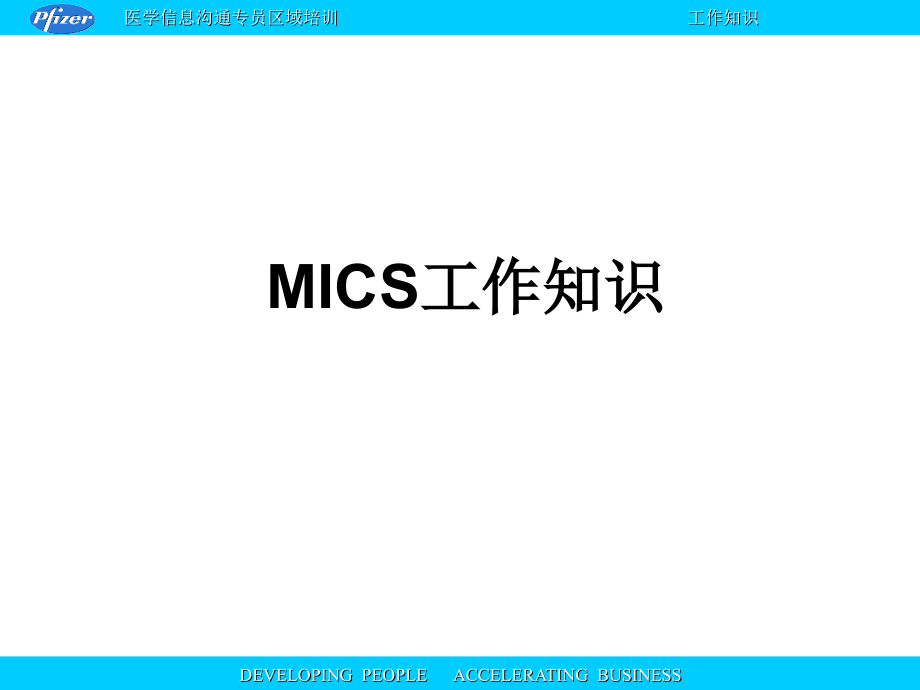 辉瑞医药代表的工作知识教学课件_第1页