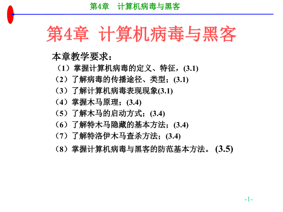 计算机病毒与黑客教学课件_第1页