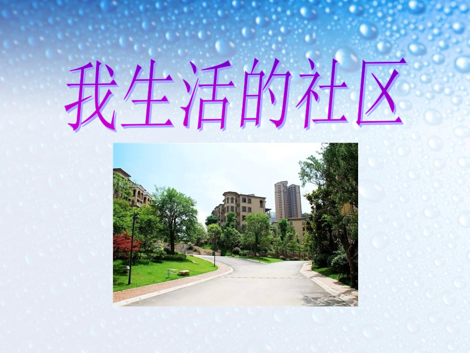 《我生活的社区》课件_第1页