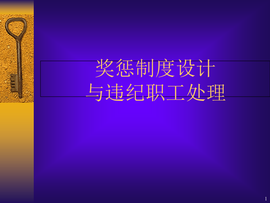 《劳动合同法》奖惩制度设计与违纪职工处理课件_第1页