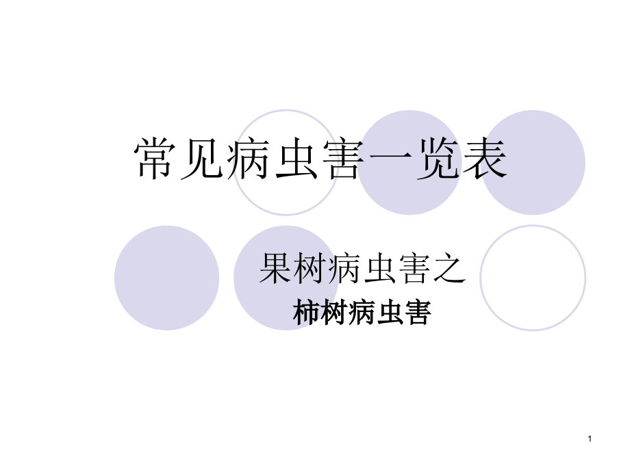 柿树常见病虫害一览表课件_第1页