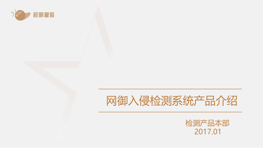 网御TD3000系列入侵检测系统产品介绍课件_第1页