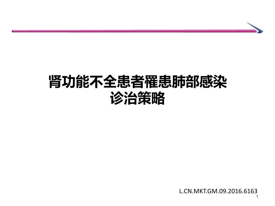 肾功能不全患者罹患肺部感染诊治策略课件_第1页