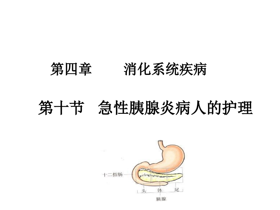 内科护理学课件-急性胰腺炎课件_第1页