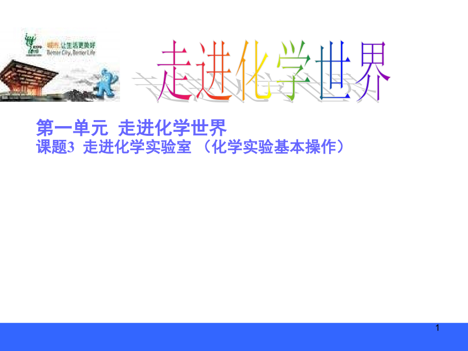 人教版九年级上册化学走进化学实验室ppt课件_第1页